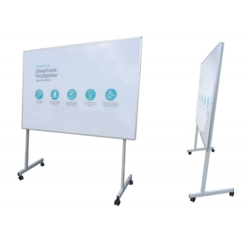 Enkeltsidet whitebord stativ - Dekotryk